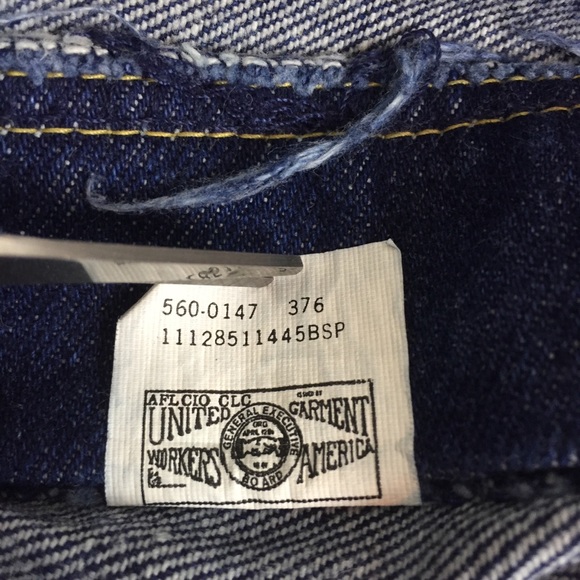 Vintage Lee Riders high rise jeans dark wash union - Picture 7 of 11